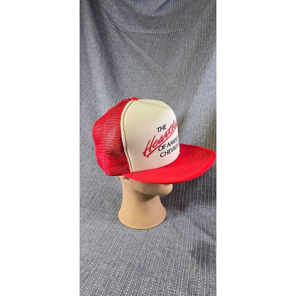 Vintage Trucker Heartbeat of America mesh snapback Hat - Picture 3 of 8